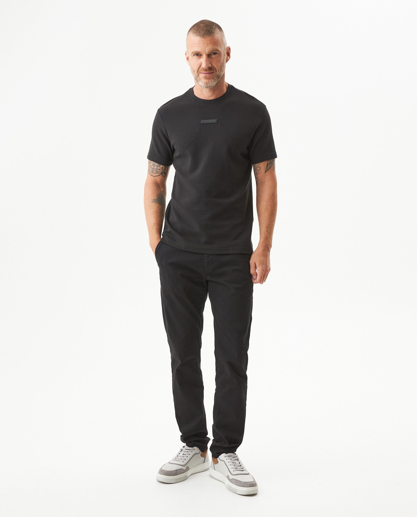 Men's Classic Fit Embroidered T-shirt in Cotton, Moorings - 3