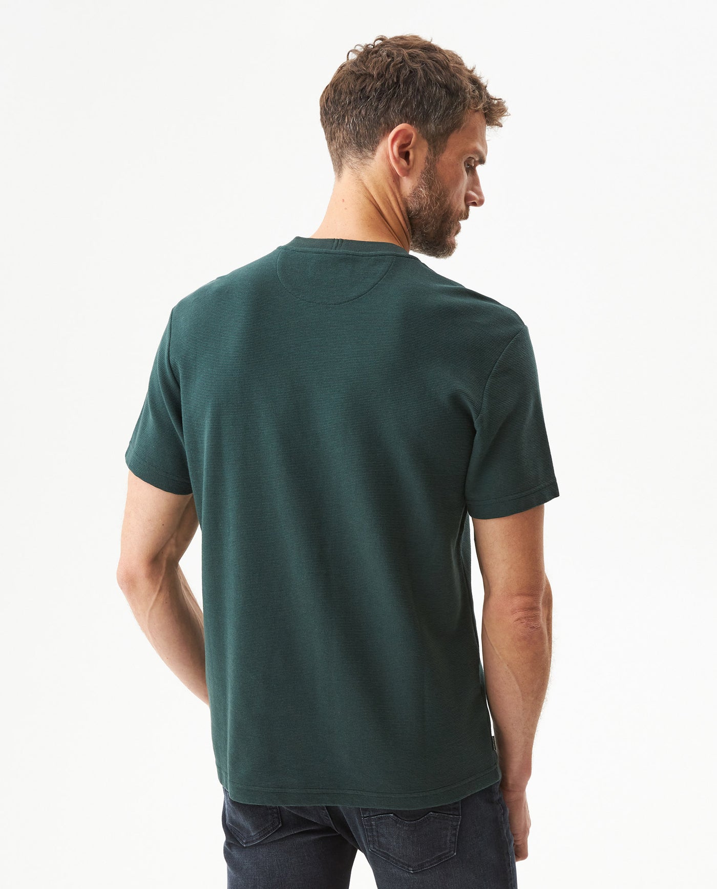 Men's Classic Fit Embroidered T-shirt in Cotton, Moorings - 5