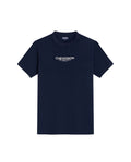 Men's Slim Fit Typographic Graphic T-shirt in Cotton, Seafront - 1