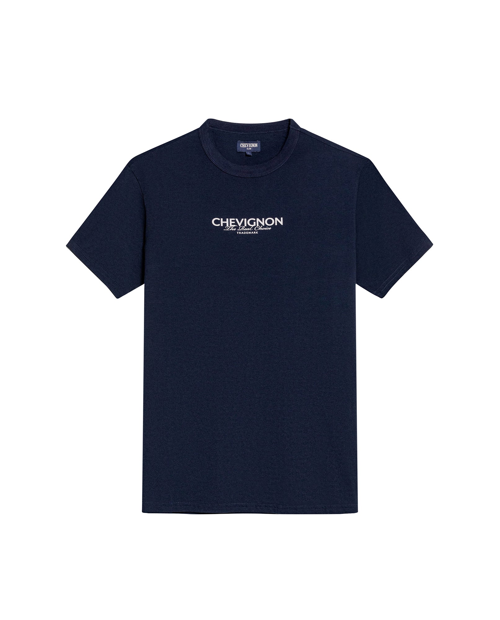 Men's Slim Fit Typographic Graphic T-shirt in Cotton, Seafront - 1