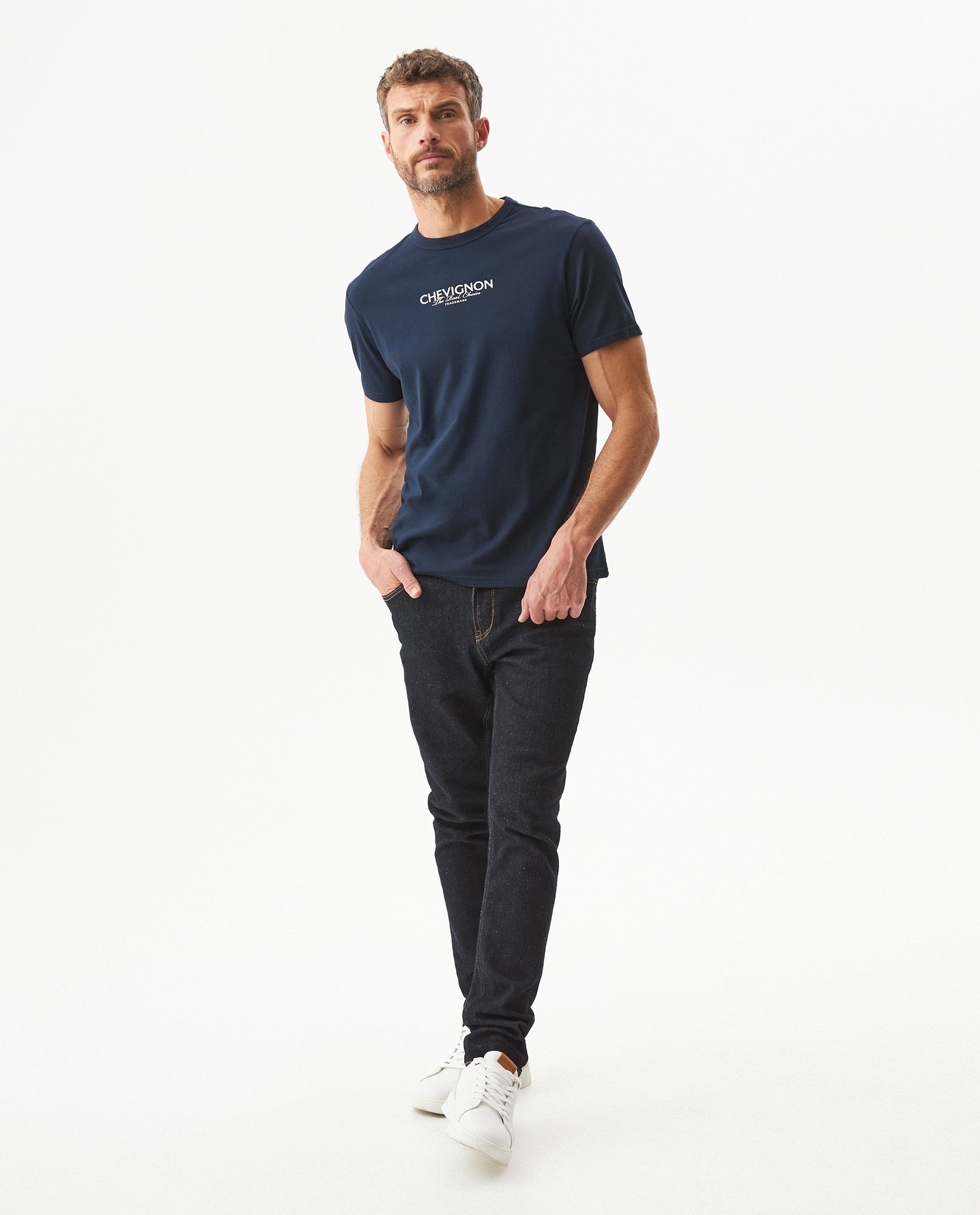 Men's Short Sleeve T-shirt - Blue - 3