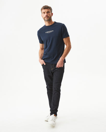 Men's Short Sleeve T-shirt - Blue - 3