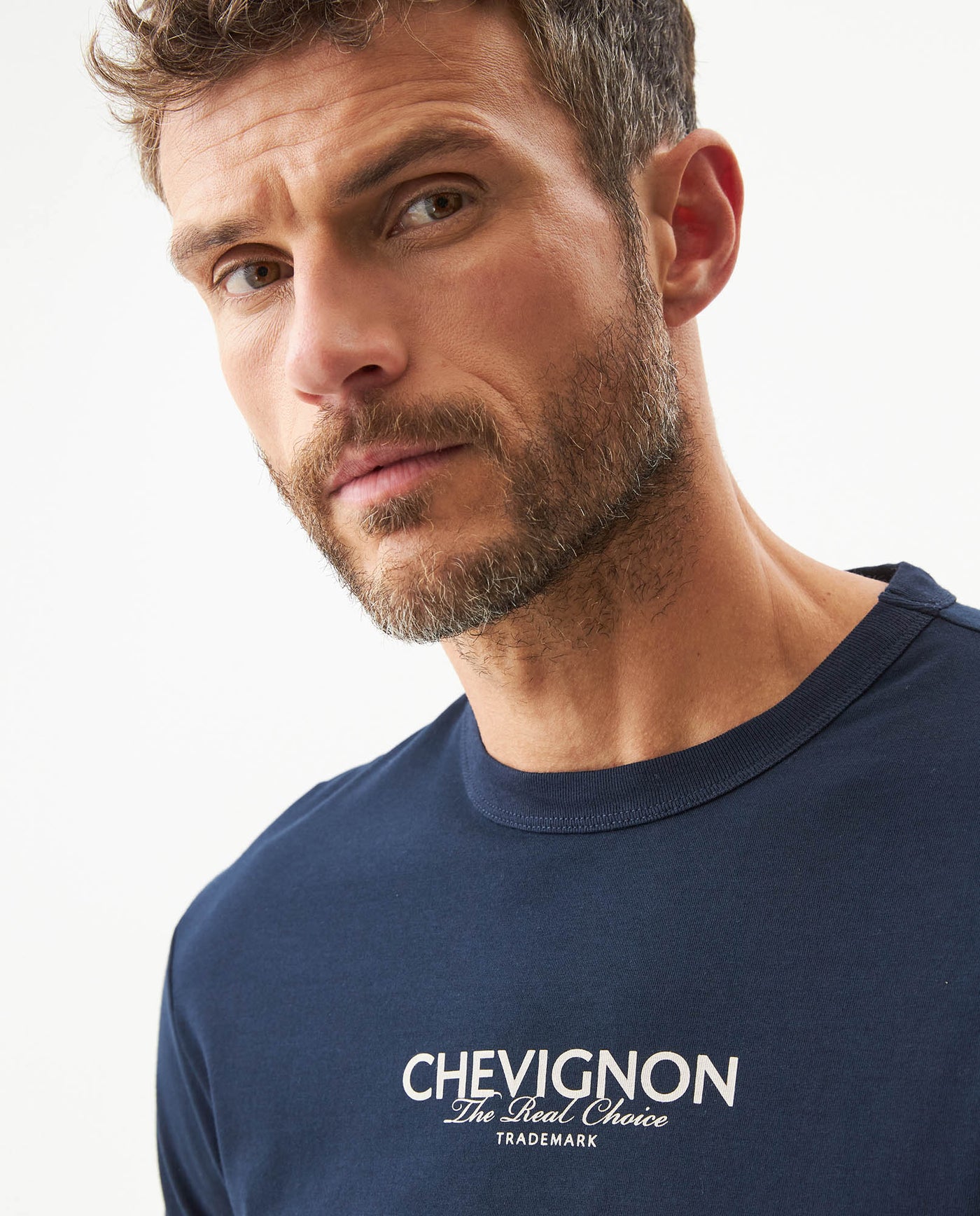 Men's Slim Fit Typographic Graphic T-shirt in Cotton, Seafront - 4