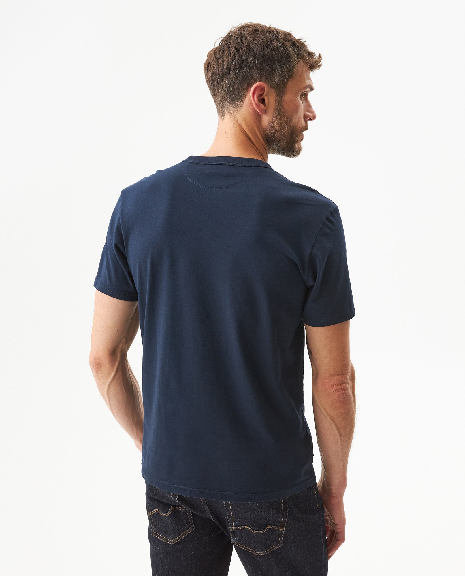 Men's Short Sleeve T-shirt - Blue - 5