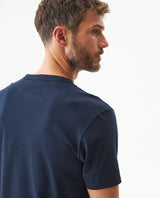 Men's Slim Fit Typographic Graphic T-shirt in Cotton, Seafront - 6