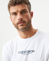 Men's Slim Fit Typographic Graphic T-shirt in Cotton, Seafront - 4
