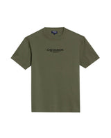 Men's Slim Fit Typographic Graphic T-shirt in Cotton, Seafront - 1
