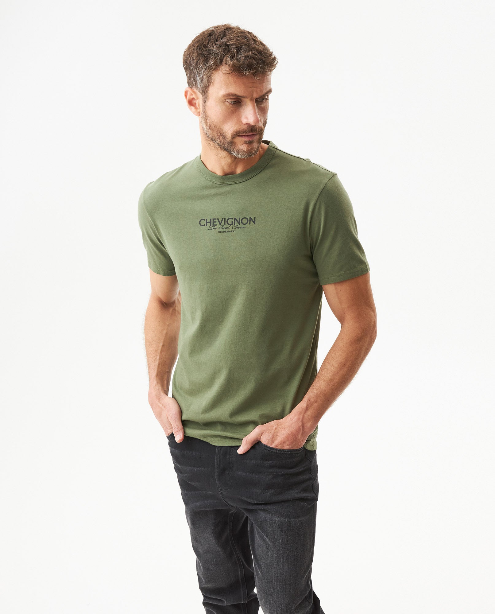Men's Short Sleeve T-shirt - Green - 2