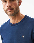 Men's Denim Thread Slim Fit T-shirt in Cotton-Polyester, Maritime - 4