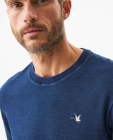 Men's Denim Thread Slim Fit T-shirt in Cotton-Polyester, Maritime - 4