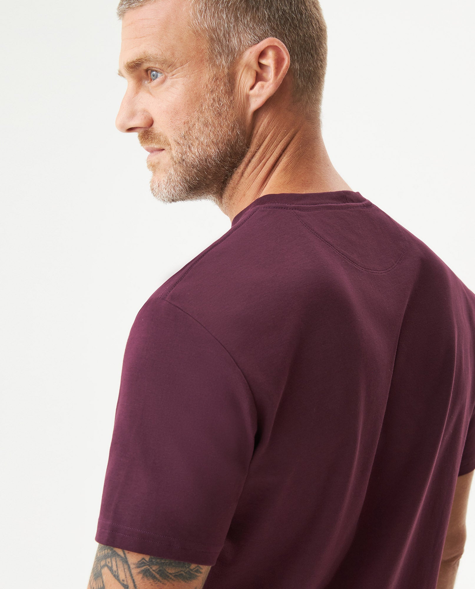 Men's Short Sleeve T-shirt - Purple - 6