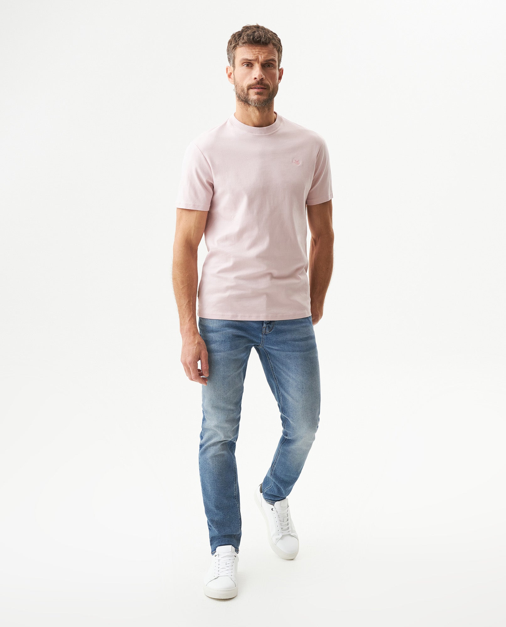 Camiseta Manga Corta para Hombre - Pink 63_649G040_ROS133405_4
