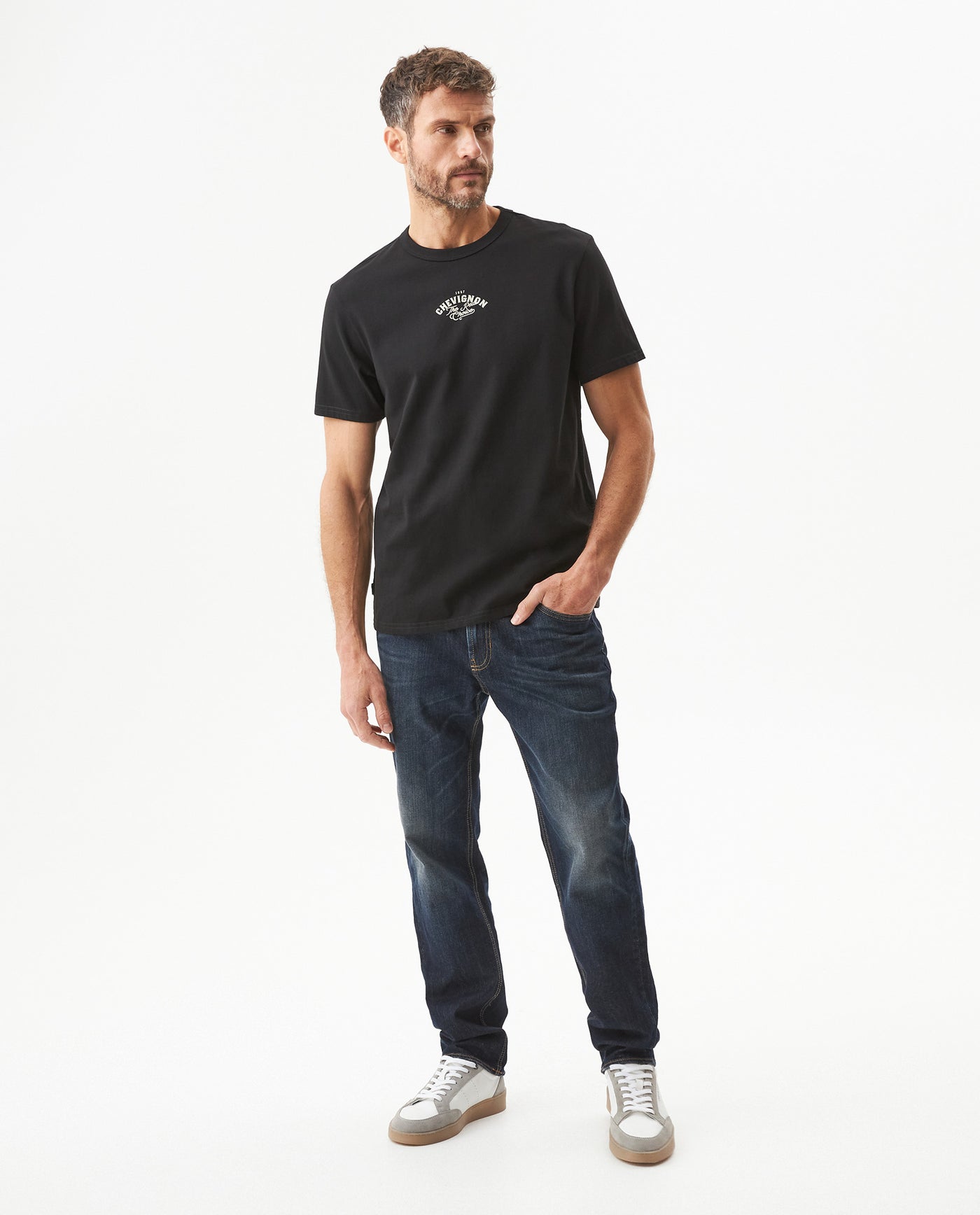 Men's Short Sleeve T-Shirt - Black 649G044 - 3