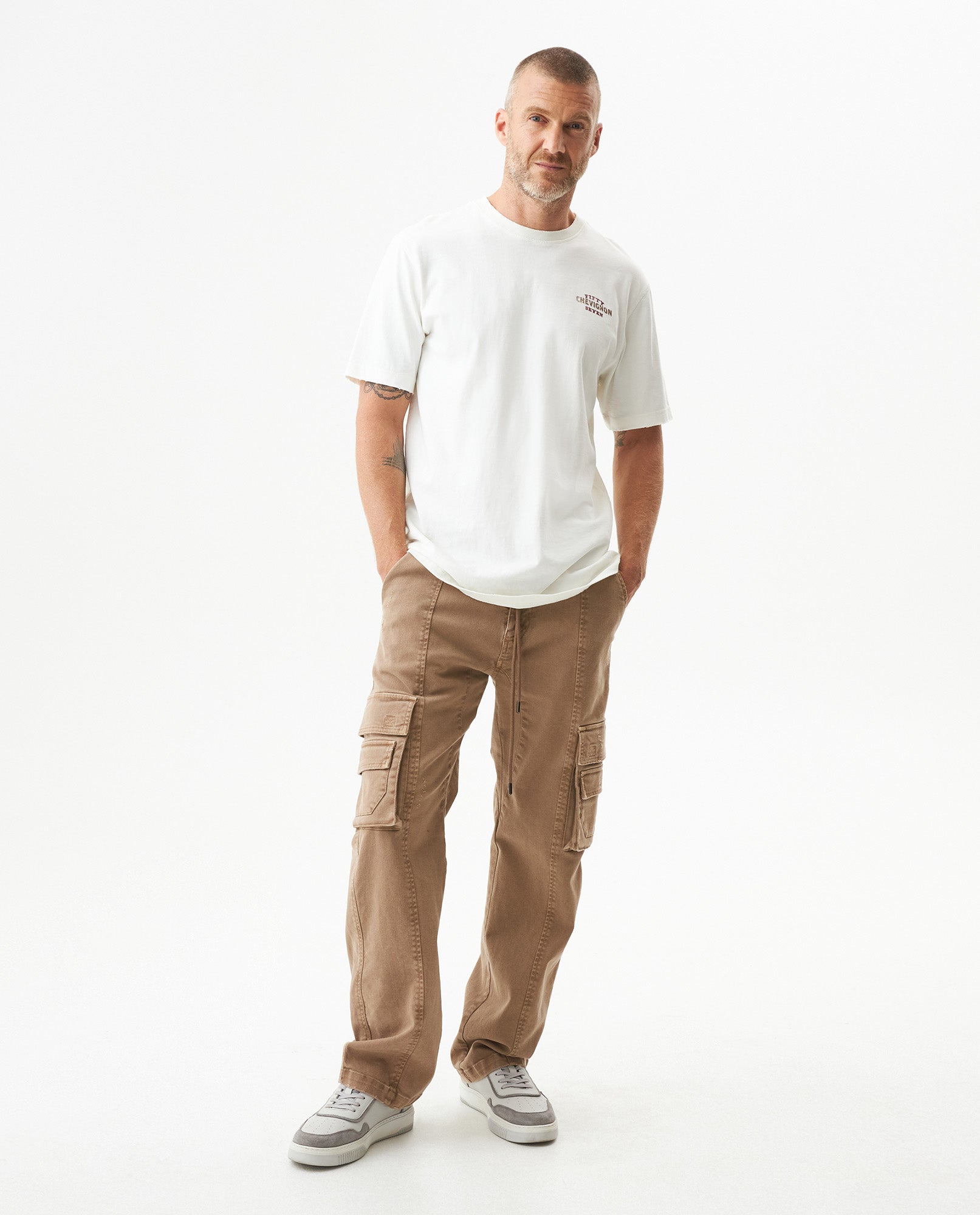 Short Sleeve Graphic T-shirt in Cotton, Maritime - Raw - 2