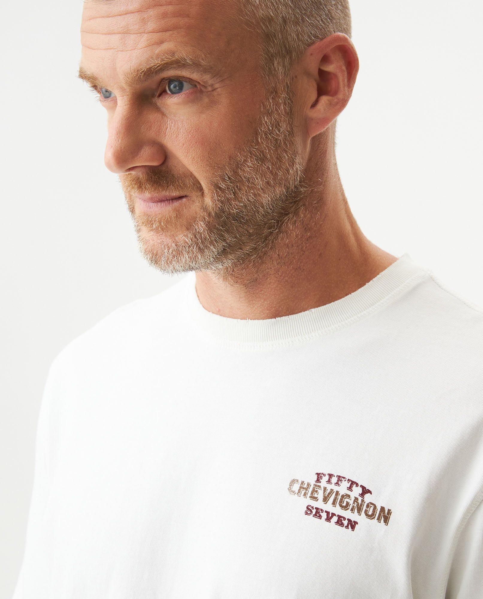 Short Sleeve Graphic T-shirt in Cotton, Maritime - Raw - 3