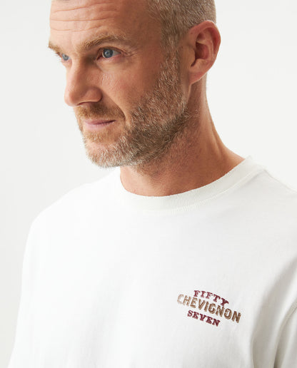 Short Sleeve Graphic T-shirt in Cotton, Maritime - Raw - 3