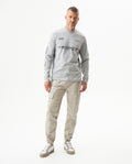 Men's Racing Long Sleeve Regular Fit T-shirt in Cotton, Compass - 2