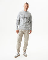 Men's Racing Long Sleeve Regular Fit T-shirt in Cotton, Compass - 2