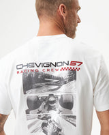 Men's Racing Graphic Classic Fit T-shirt in Cotton, Captain 63_649G904_BLA110601_7