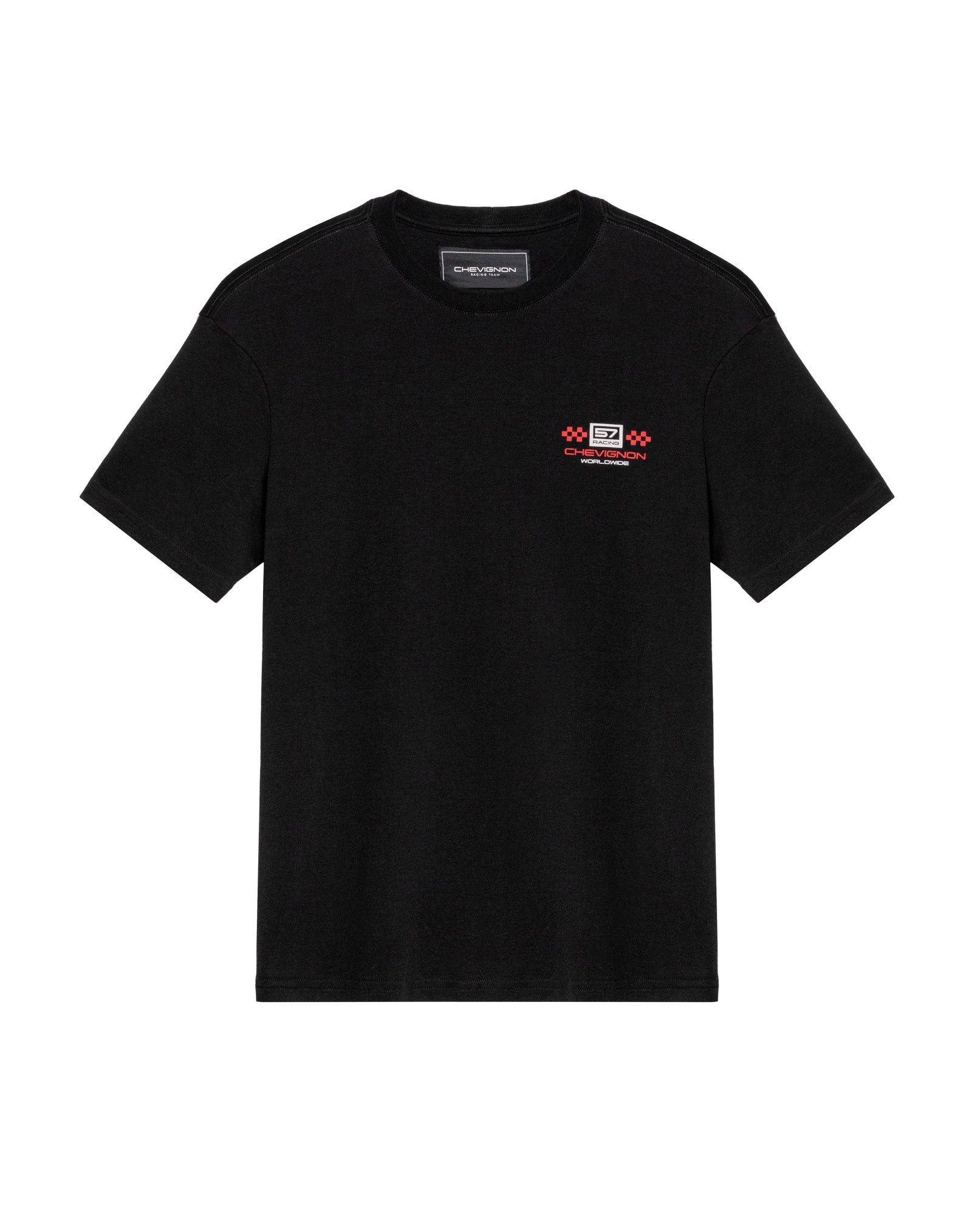 Men's Racing Slim Fit T-shirt in Cotton, Waterway - 1