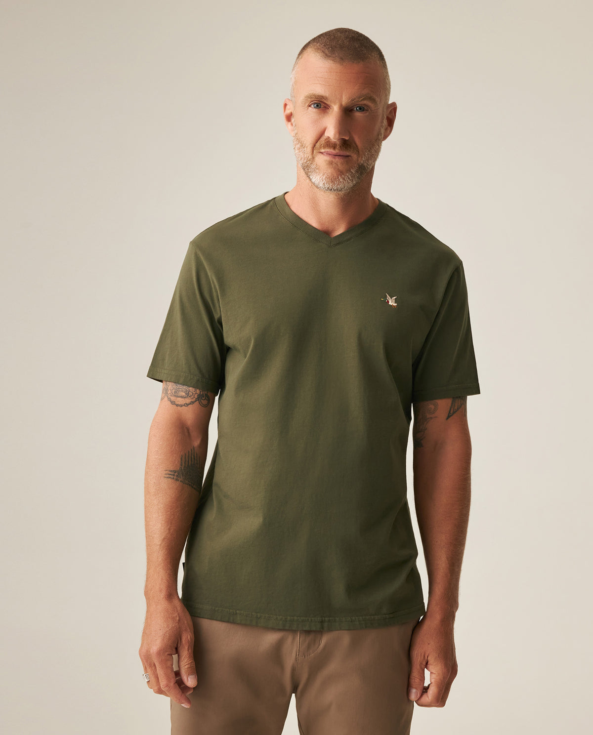 Men´s Slim Fit T-Shirt - Green 63_649H000_VER190414_0