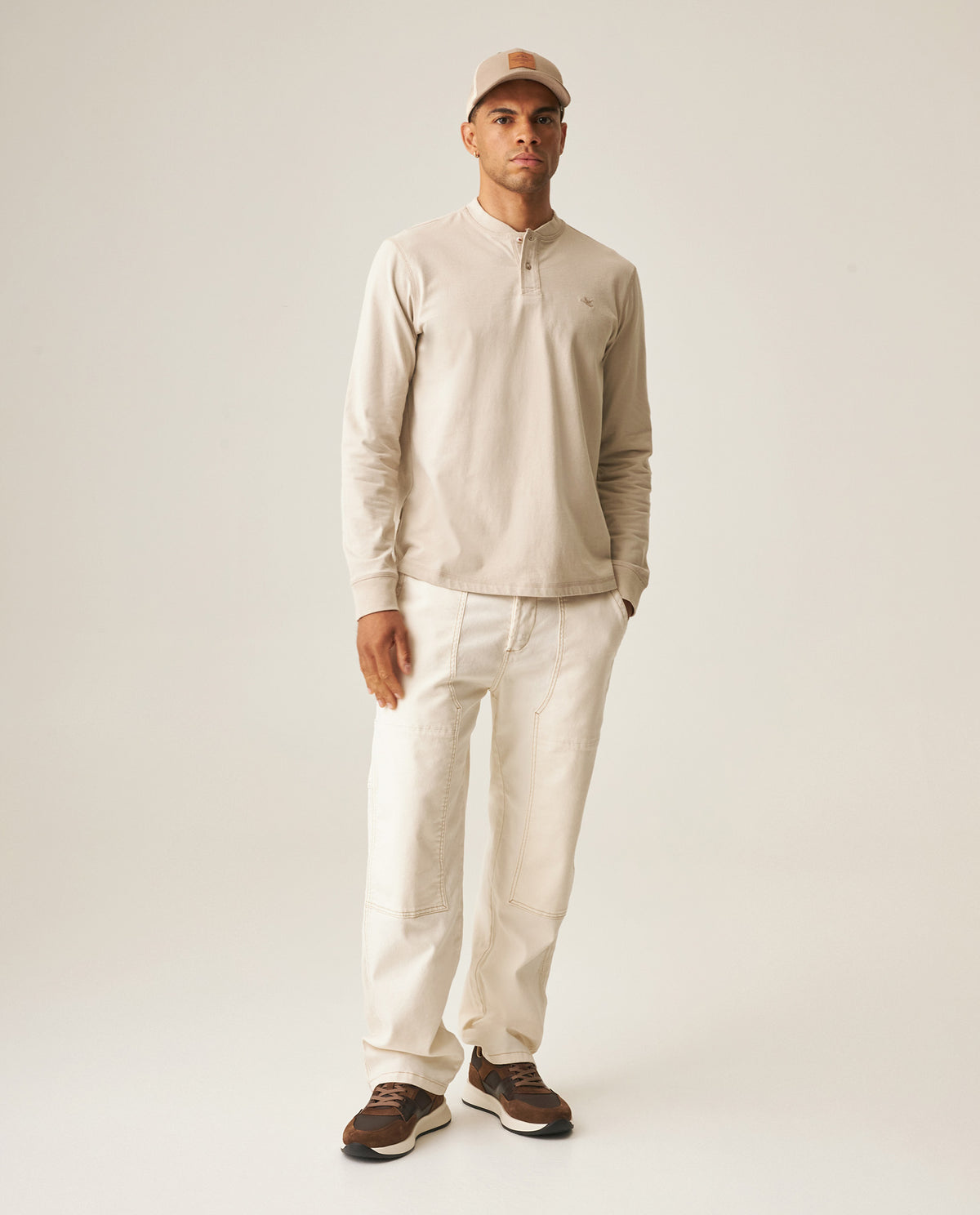 Men´s Slim Fit Henley - Raw 63_649H002_CRU121403_0