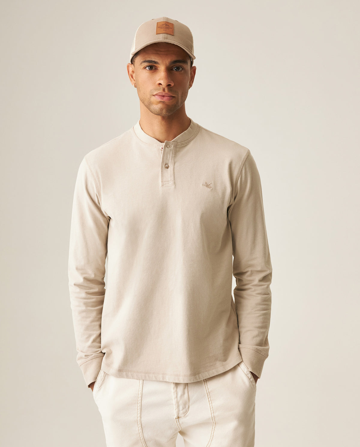 Men´s Slim Fit Henley - Raw 63_649H002_CRU121403_3