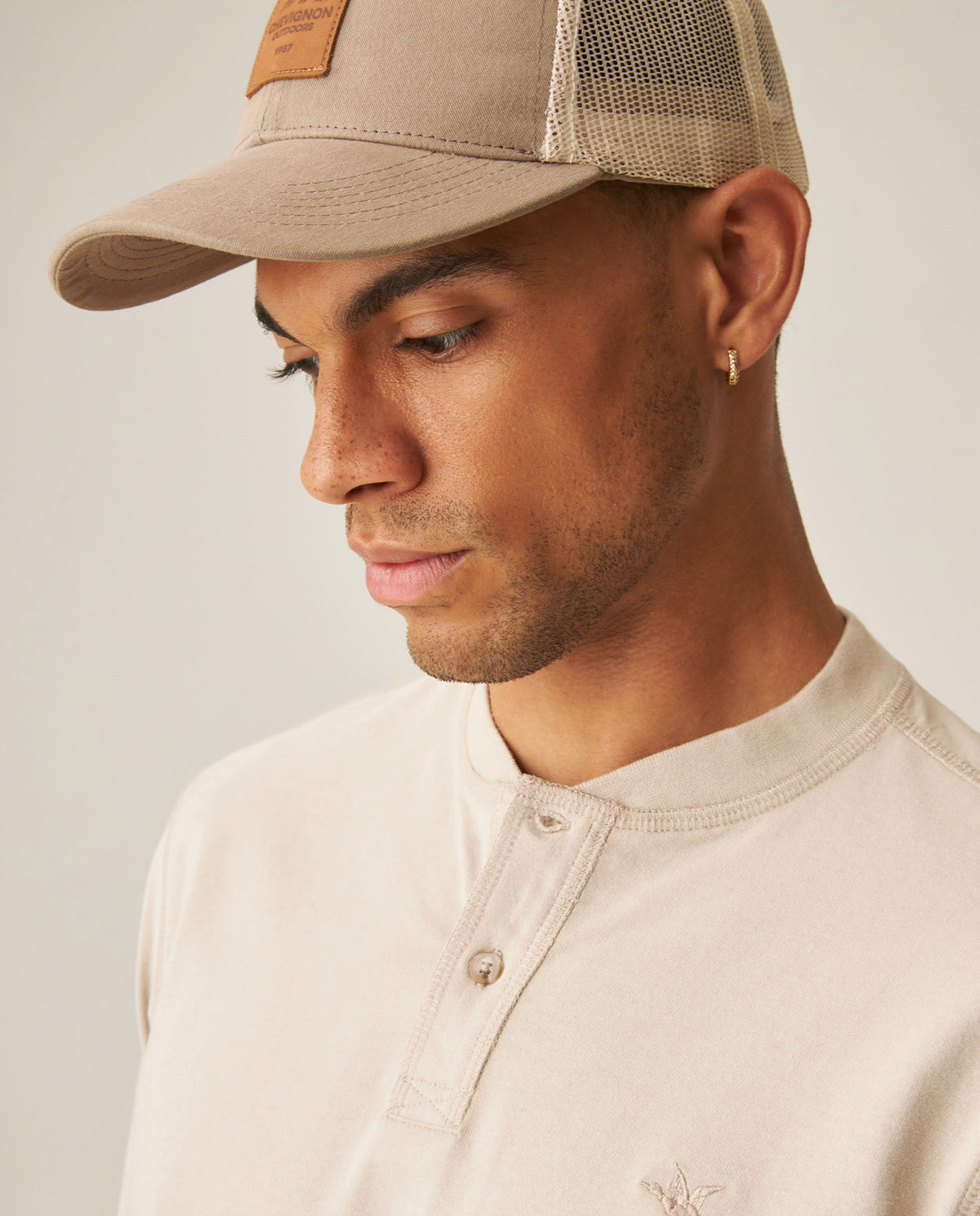 Men´s Slim Fit Henley - Raw 63_649H002_CRU121403_4