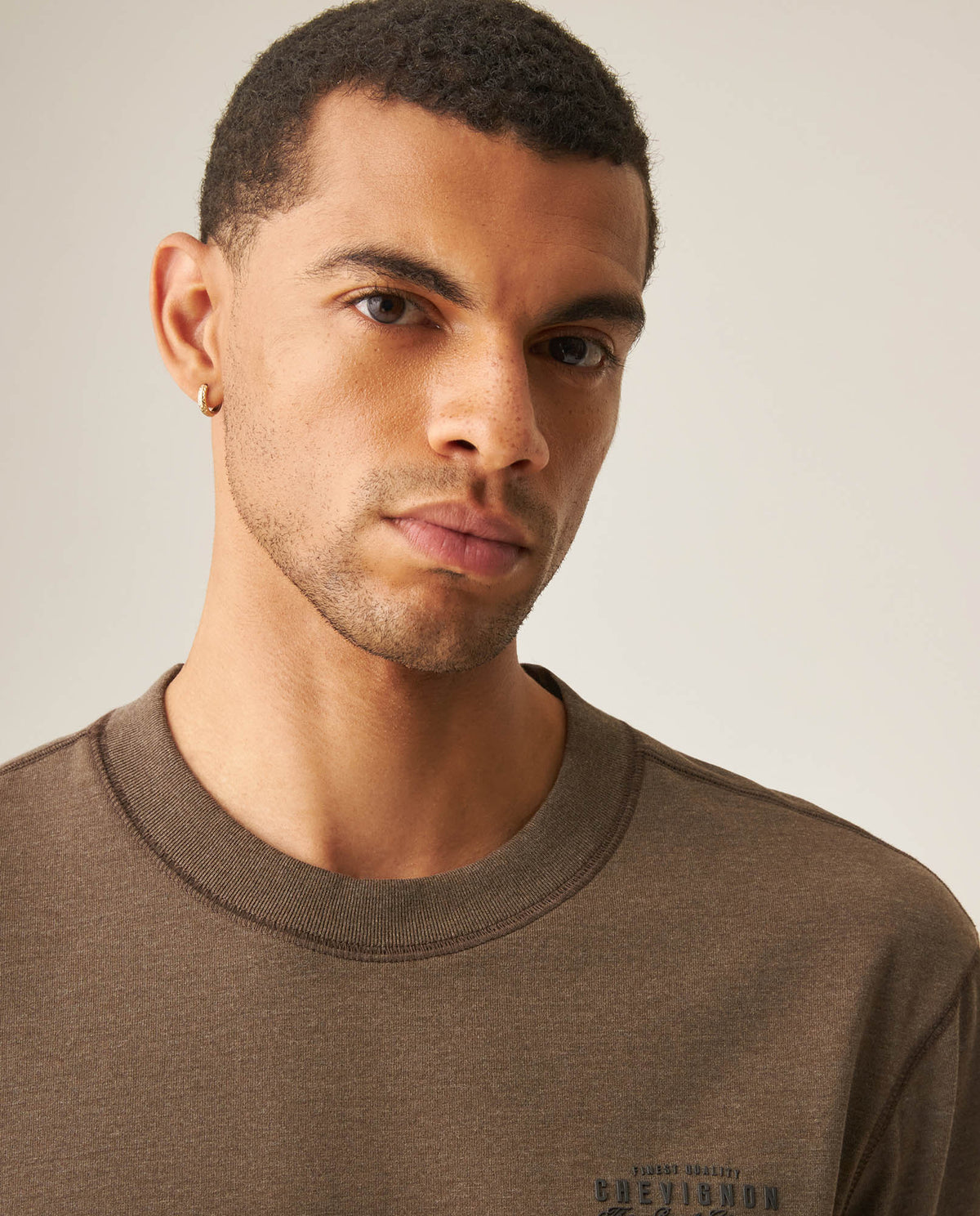 Men´s Slim Fit T-Shirt - Brown 63_649H004_CAF181015_4