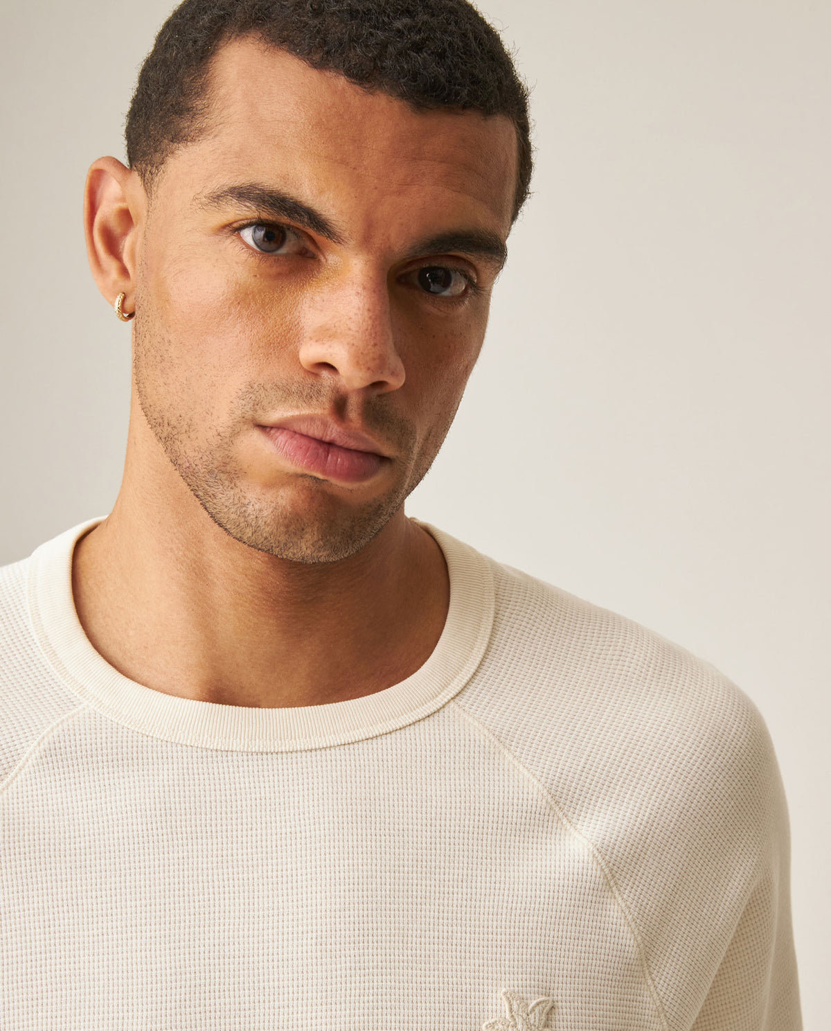 Men´s Waffle Texture Tee - White 63_649H009_BLA120601_4