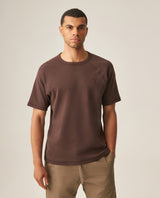 Men´s Waffle Texture Tee - Brown 63_649H009_CAF190915_3