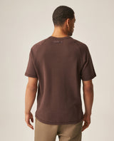 Men´s Waffle Texture Tee - Brown 63_649H009_CAF190915_5