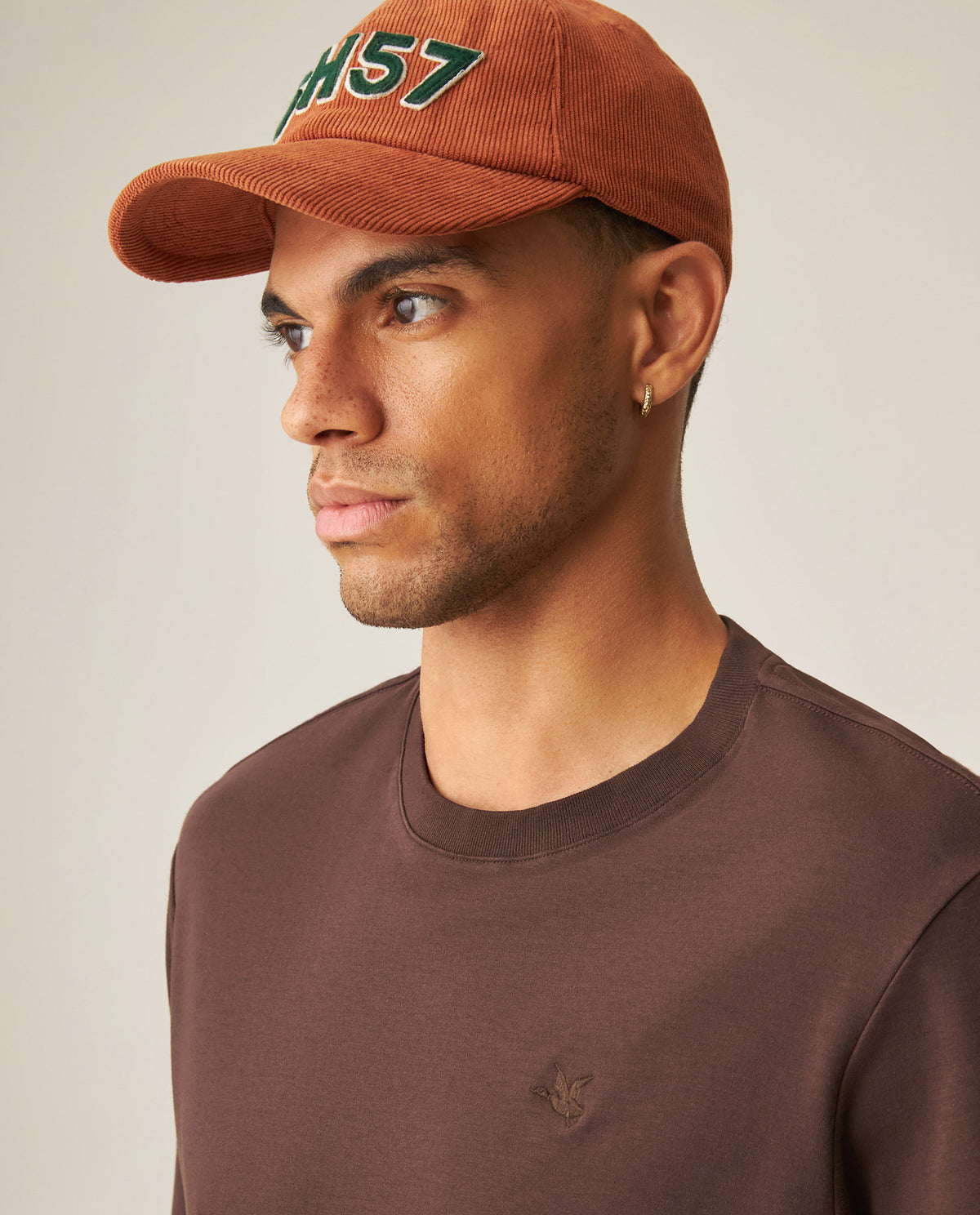 Men´s Slim Fit T-Shirt - Brown 63_649H040_CAF190915_4