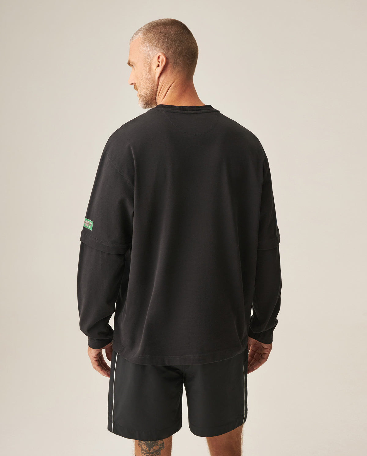 Men´s Layered Long Sleeve - Black 63_649H901_NEG194007_7