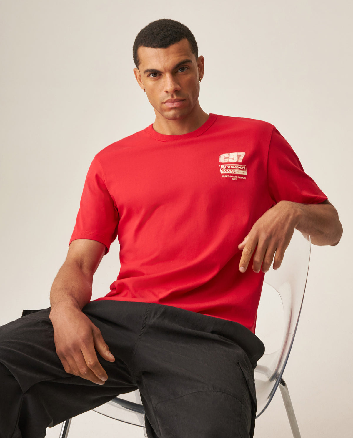 Men´s Slim Fit T-Shirt - Red 63_649H903_ROJ191763_0