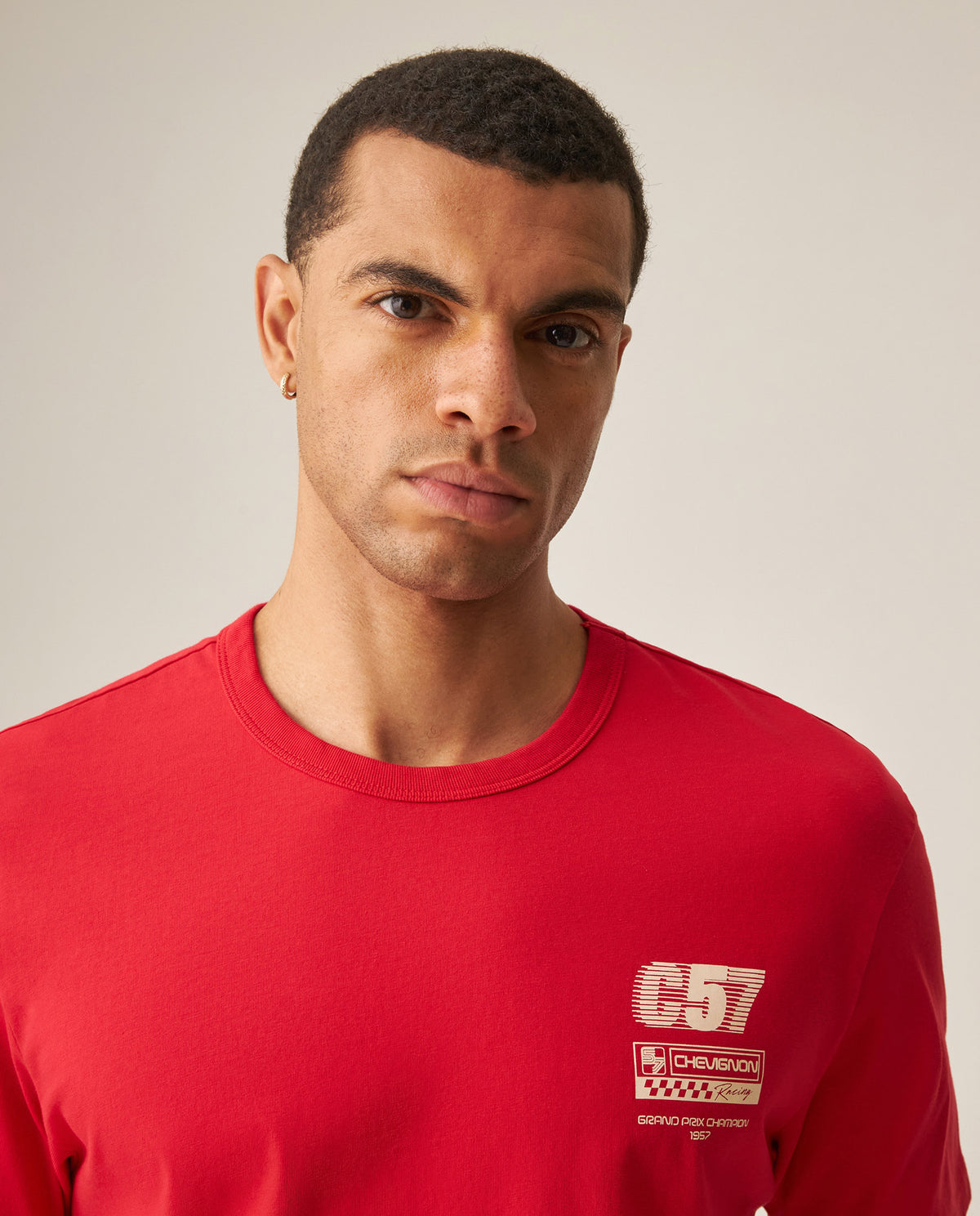 Men´s Slim Fit T-Shirt - Red 63_649H903_ROJ191763_4
