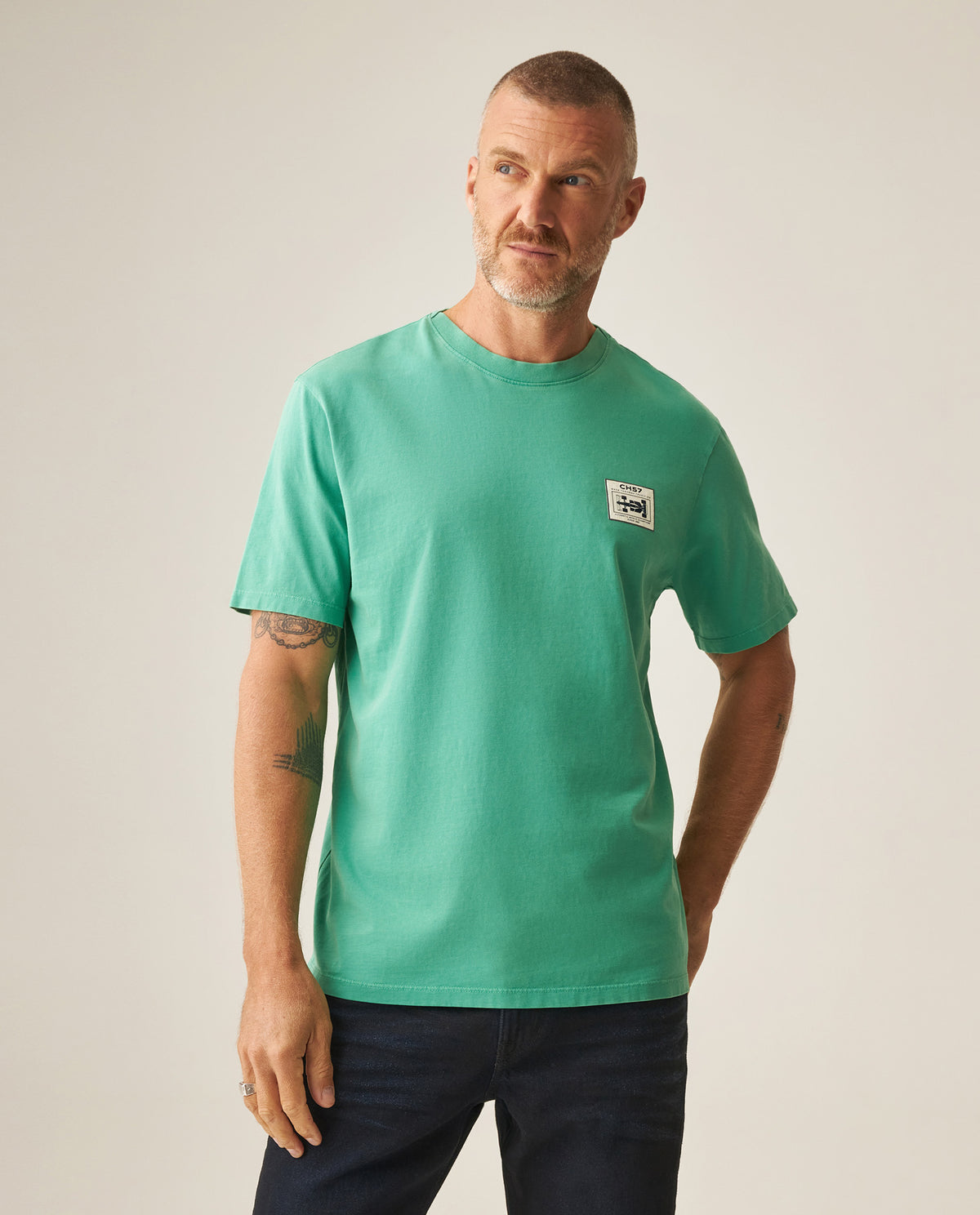 Men´s Slim Fit T-Shirt - Green 63_649H905_VER176030_3