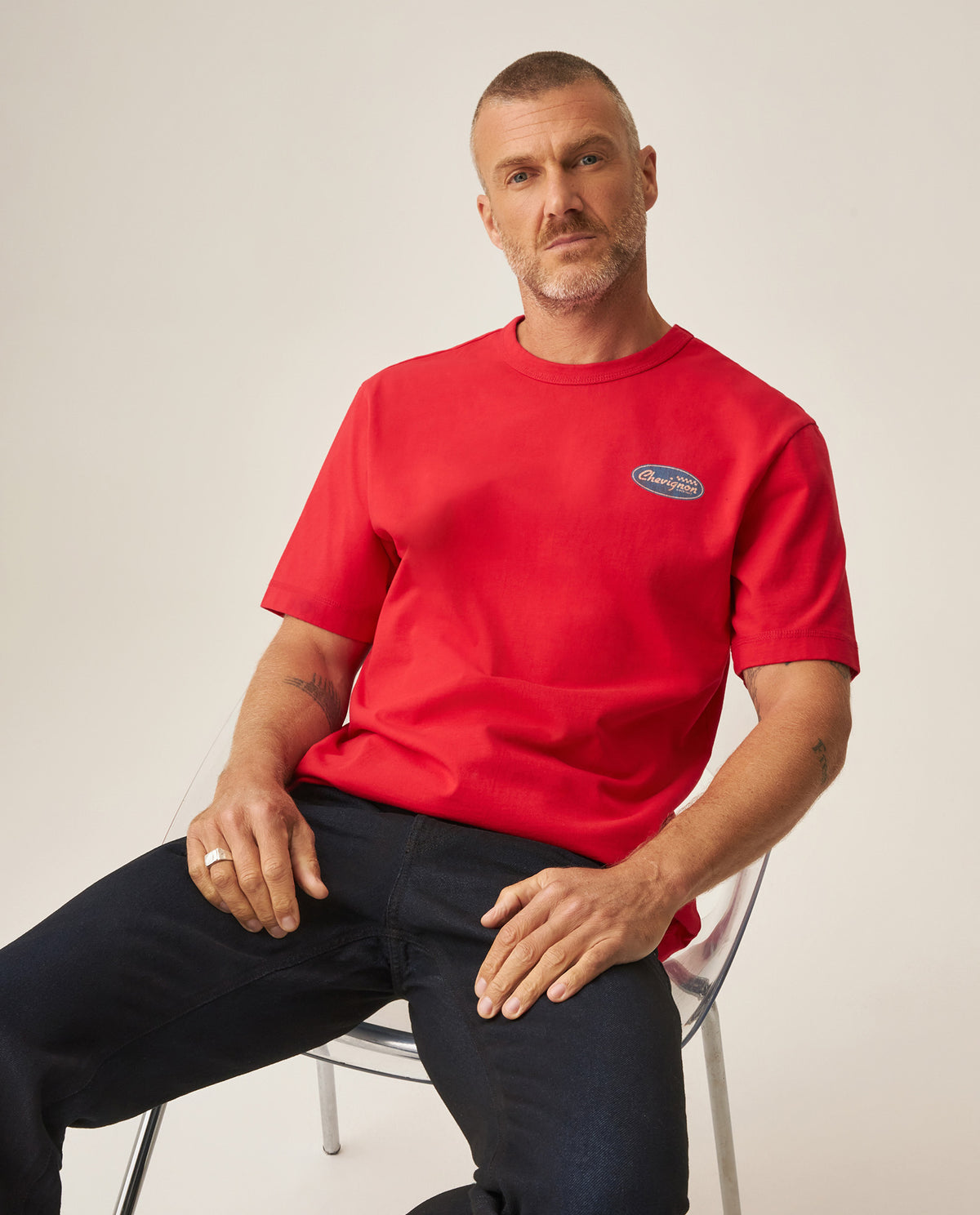 Men´s Graphic T-Shirt - Red 63_649H906_ROJ191763_0