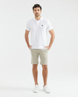 Men's Colors Bermuda Shorts Regular Fit Cotton Stretch Back Piped Button - 2