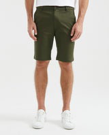 Men's Colors Bermuda Shorts Regular Fit Cotton Stretch Back Piped Button - 1