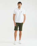 Men's Colors Bermuda Shorts Regular Fit Cotton Stretch Back Piped Button - 2