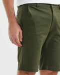 Men's Colors Bermuda Shorts Regular Fit Cotton Stretch Back Piped Button - 3