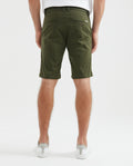 Men's Colors Bermuda Shorts Regular Fit Cotton Stretch Back Piped Button - 4