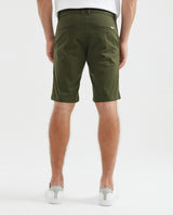 Men's Colors Bermuda Shorts Regular Fit Cotton Stretch Back Piped Button - 4