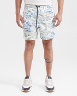 Men's Beach Bermuda Shorts Graphic Print in Recycled Polyester - 1