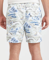 Men's Beach Bermuda Shorts Graphic Print in Recycled Polyester - 4