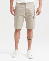 Men's Regular Fit Cargo Shorts Diagonal Pockets in Cotton-Elastane Blend - 1