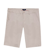 Mens Bermuda Shorts Chino Cotton Elastane Rear Piping Label Diagonal Pockets Casual-Smart - Beige 63_651H000_BEI140002_3