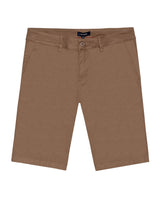 Mens Bermuda Shorts Chino Cotton Elastane Rear Piping Label Diagonal Pockets Casual-Smart - Brown 63_651H000_CAF181018_3