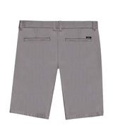 Mens Bermuda Shorts Chino Cotton Elastane Rear Piping Label Diagonal Pockets Casual-Smart - Gray 63_651H000_GRI175102_5